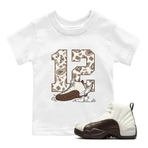 To Door-to-door Air Sneaker Tees Jordan The - SNRT Brown Baroque 12 Special edition Kids Clouds Fly