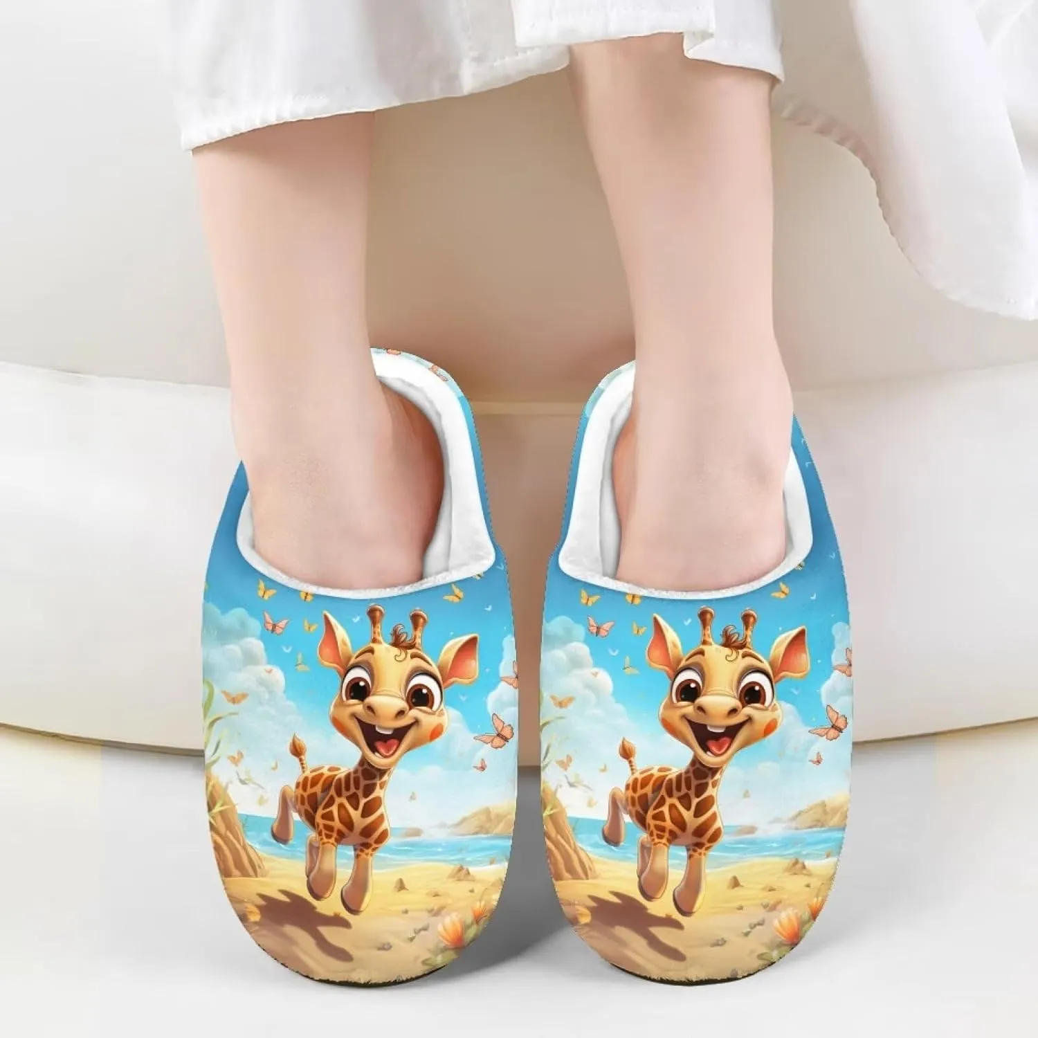 Toddler Slippers Kawaii Non-slip Kids Slippers Cute House Slippers for Kids Cozy House Slippers