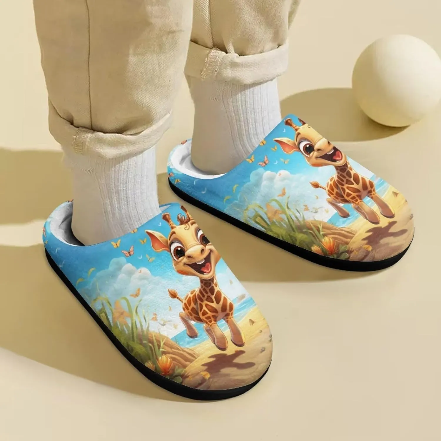 Toddler Slippers Kawaii Non-slip Kids Slippers Cute House Slippers for Kids Cozy House Slippers