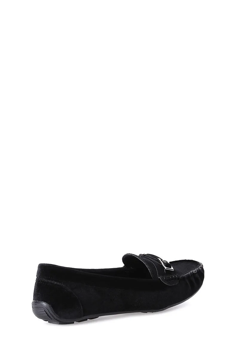 Tokalı Kadın Süet Loafer