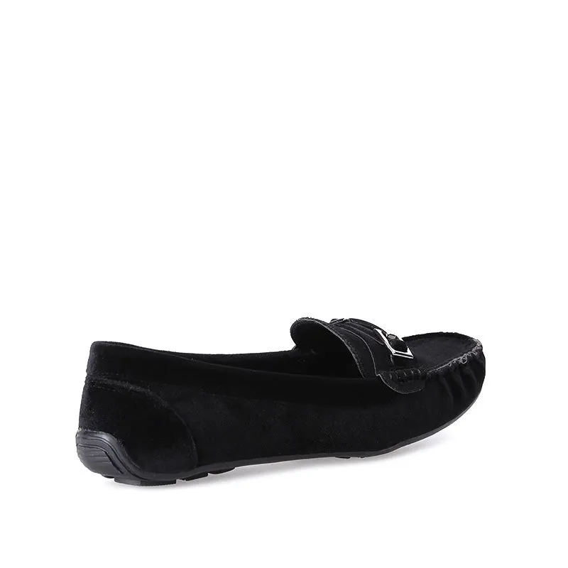 Tokalı Kadın Süet Loafer