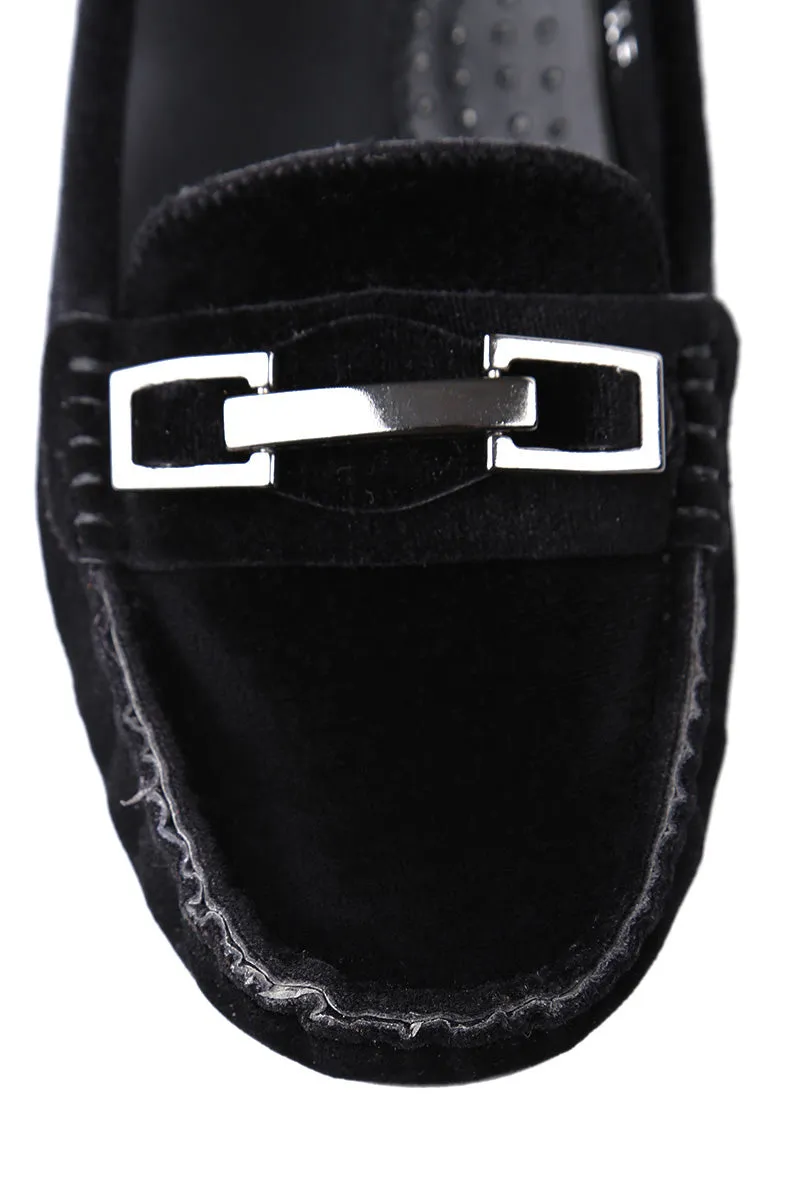 Tokalı Kadın Süet Loafer