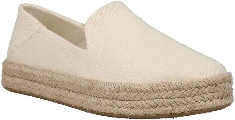 TOMS Womens Carolina Espadrille Slip On Flats Casual - Black
