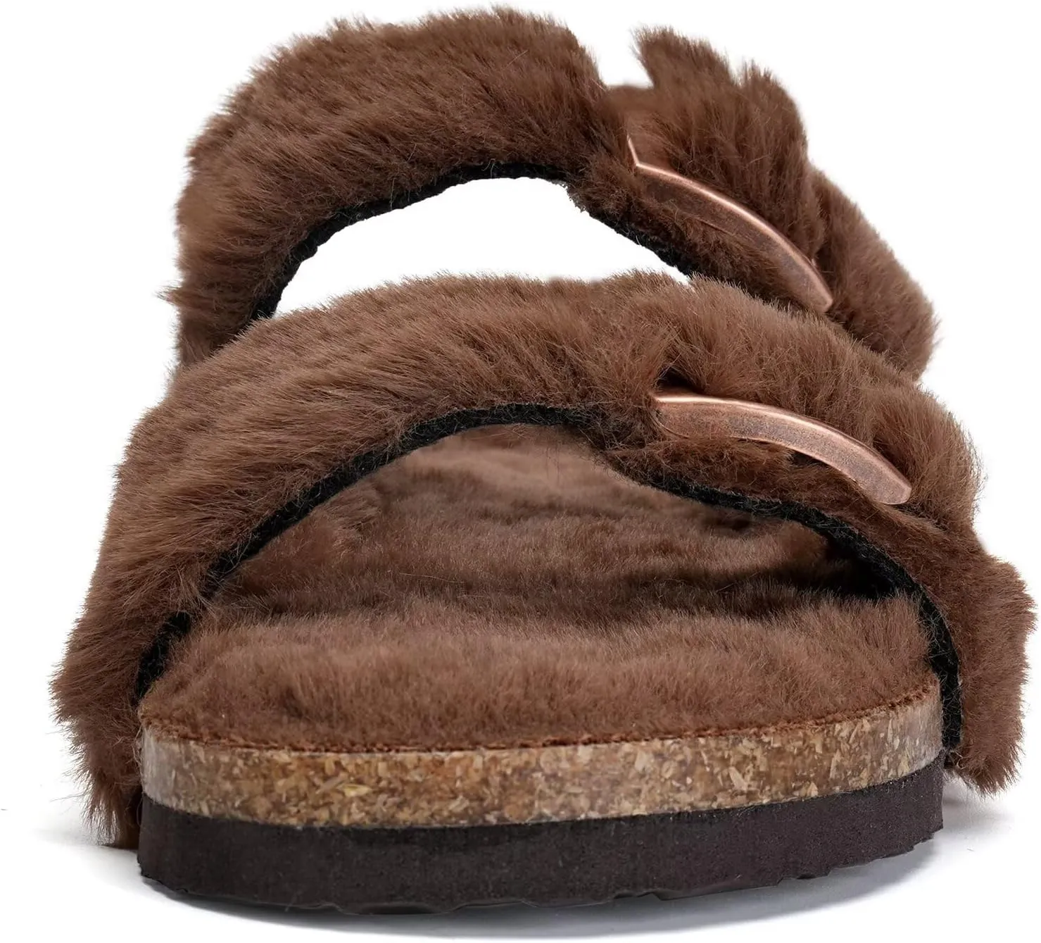 Torotto Kids Sandals Boys Girls Slide Summer Non-slip Cork Glitter Toddler Slippers with Adjustable Straps for Indoor & Outdoor