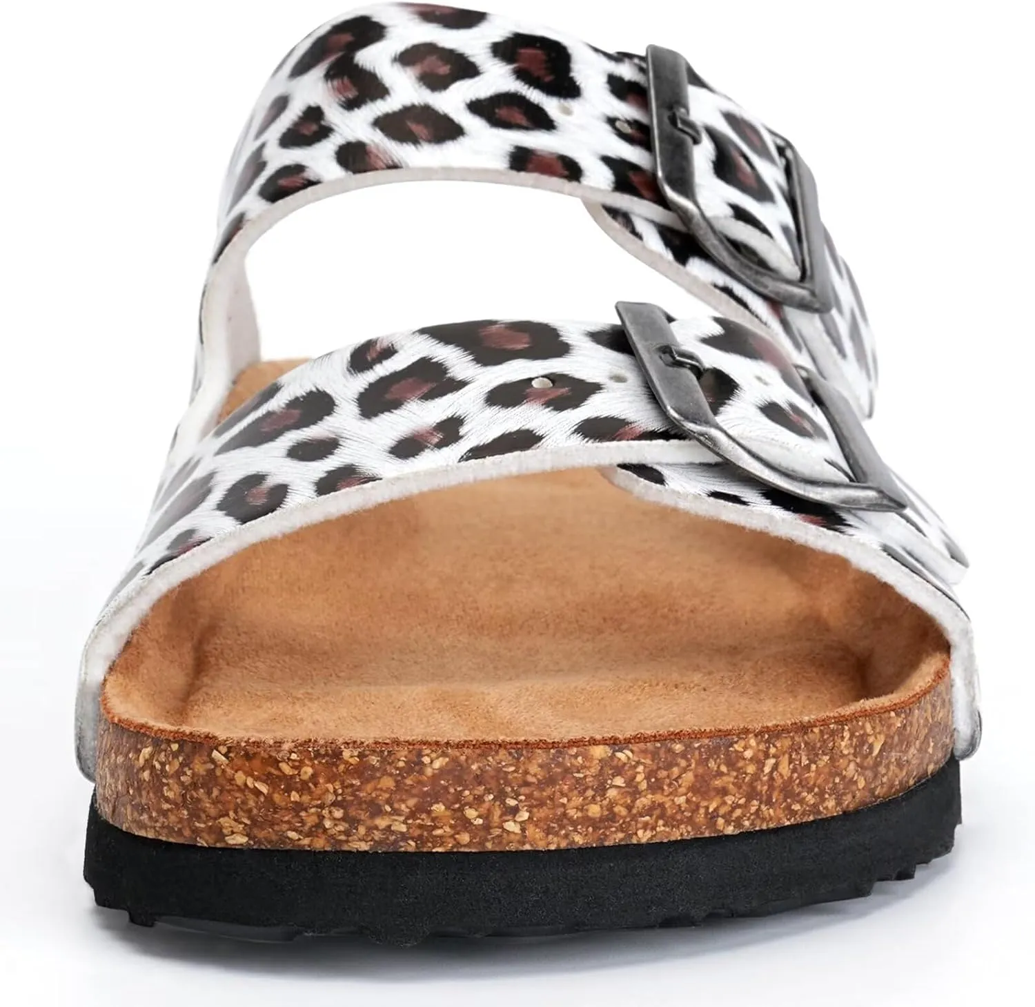 Torotto Womens Slides with Cork Footbed Open Toe Adjustable Webbing Flat Sandals for Walking | Beach | Indoor