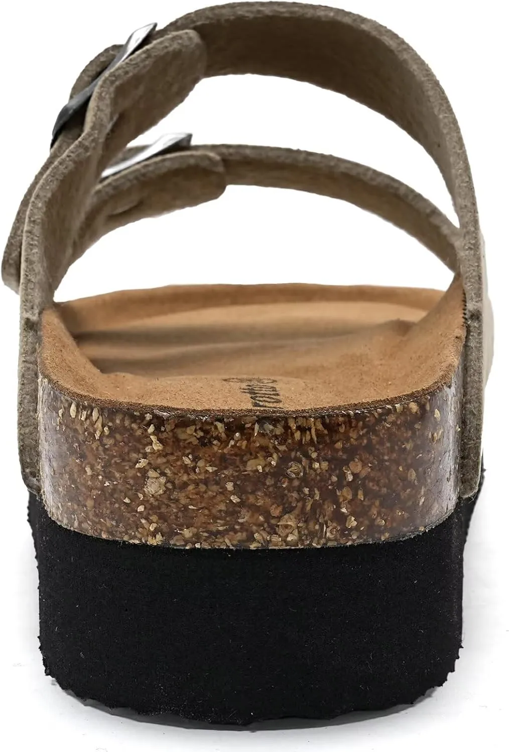 Torotto Womens Slides with Cork Footbed Open Toe Adjustable Webbing Flat Sandals for Walking | Beach | Indoor