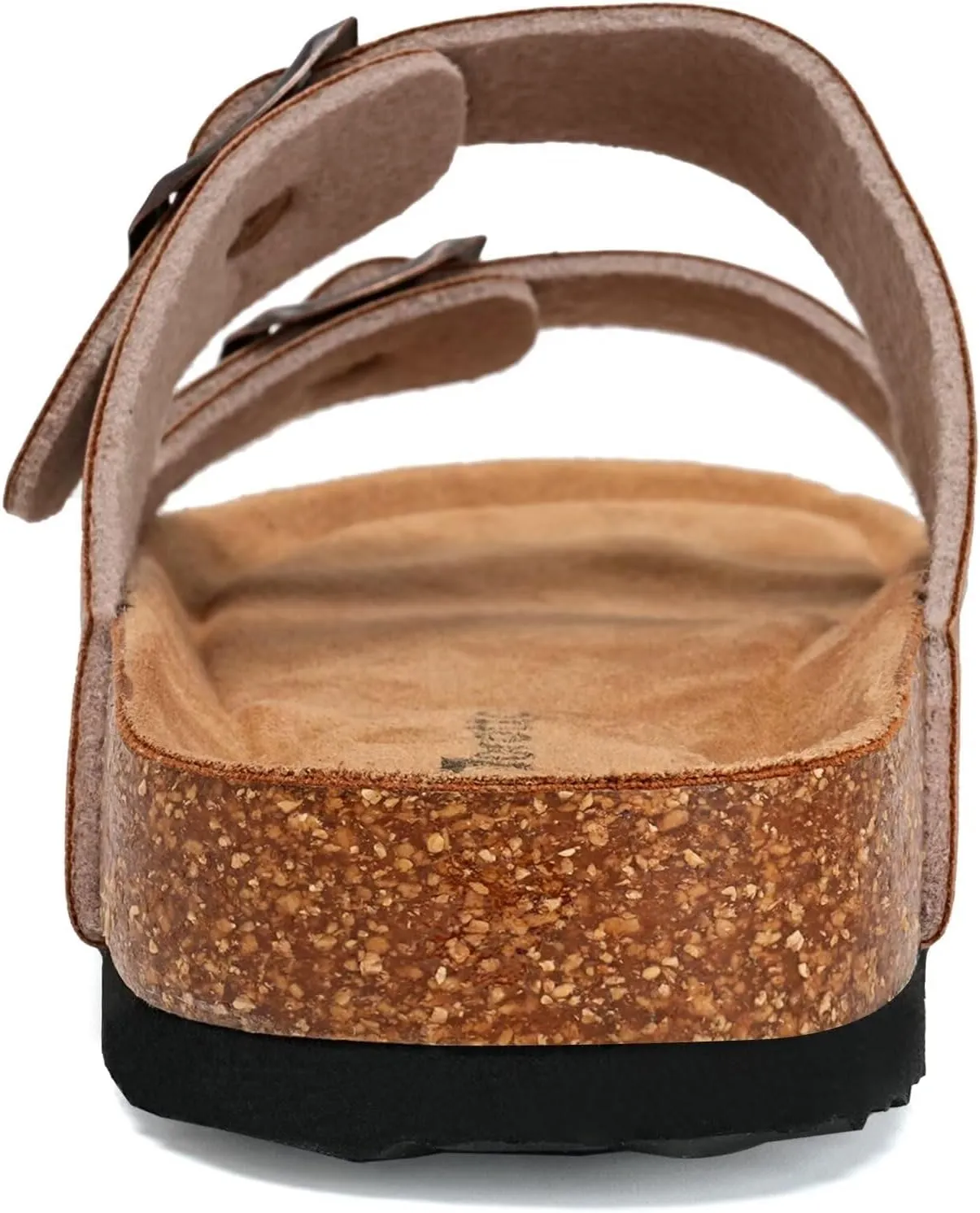 Torotto Womens Slides with Cork Footbed Open Toe Adjustable Webbing Flat Sandals for Walking | Beach | Indoor