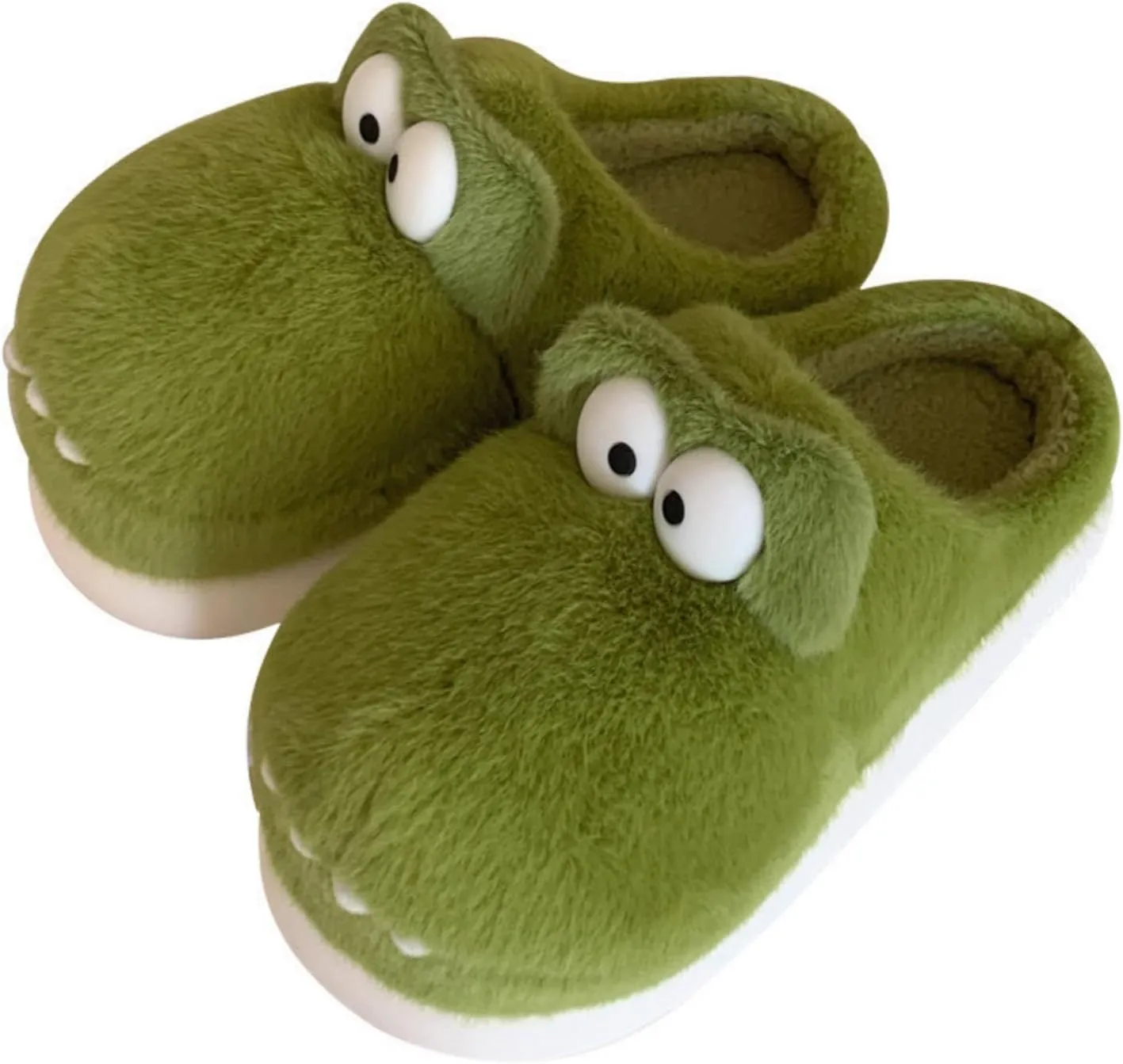 Trendy Alligator Plush Slippers for Women | Winter Indoor Footwear | Comfy & Warm | Anti-Slip Sole | Unique Crocodile Design