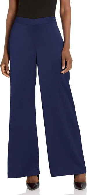 Trina Turk Women's Wide Leg Satin Pant
