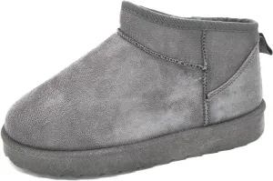 TruFox Womens Mini Boots Classic Faux Fur Lined Slip On Ankle Booties