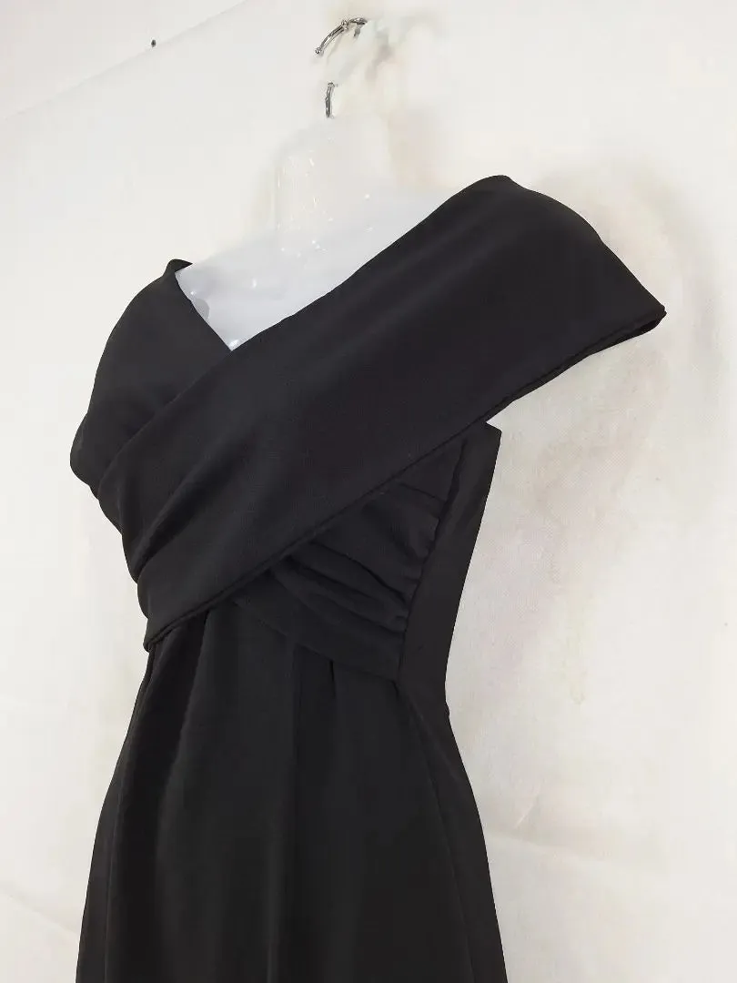 Tussah Cross Shoulder Sleek Midi Dress Size 8