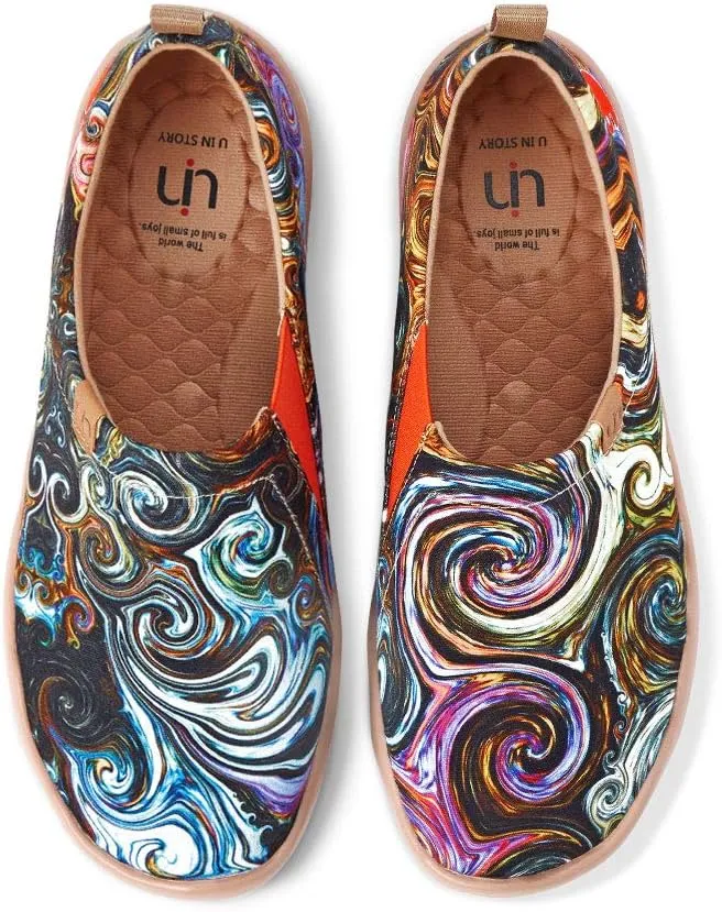 UIN Men's Art Design Travel Shoes Slip On Casual Loafers Stylish Lightweight Comfort Fashion Sneaker