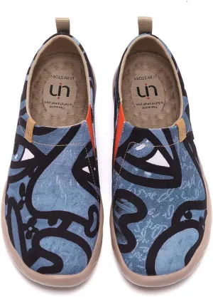 UIN Men's Art Design Travel Shoes Slip On Casual Loafers Stylish Lightweight Comfort Fashion Sneaker