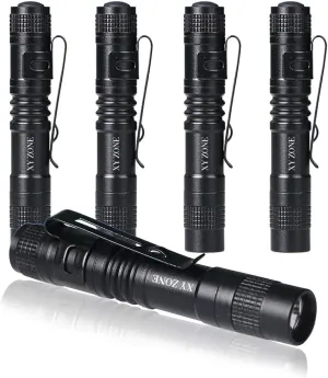 Ultra Slim LED Flashlights XP-1 XPE-R3 1000LM Mini Clip Lamp Penlight Torch Powered by 1 x AAA 5Pcs (Battery not include)