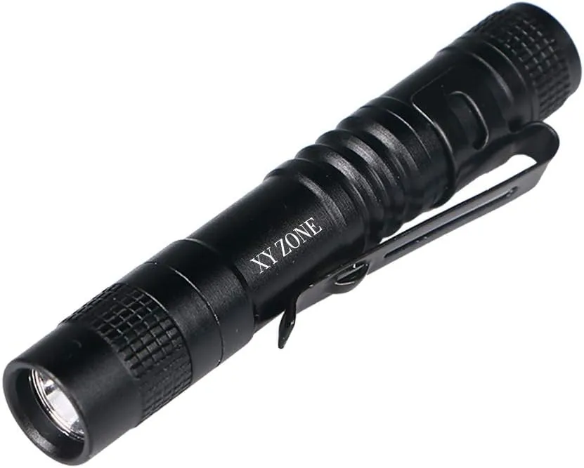 Ultra Slim LED Flashlights XP-1 XPE-R3 1000LM Mini Clip Lamp Penlight Torch Powered by 1 x AAA 5Pcs (Battery not include)