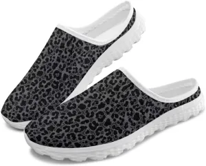 UNICEU Women Mules Shoes Slip On Open Back Mesh Sneakers Non Slip Backless Breathable House Slippers for Running Walking