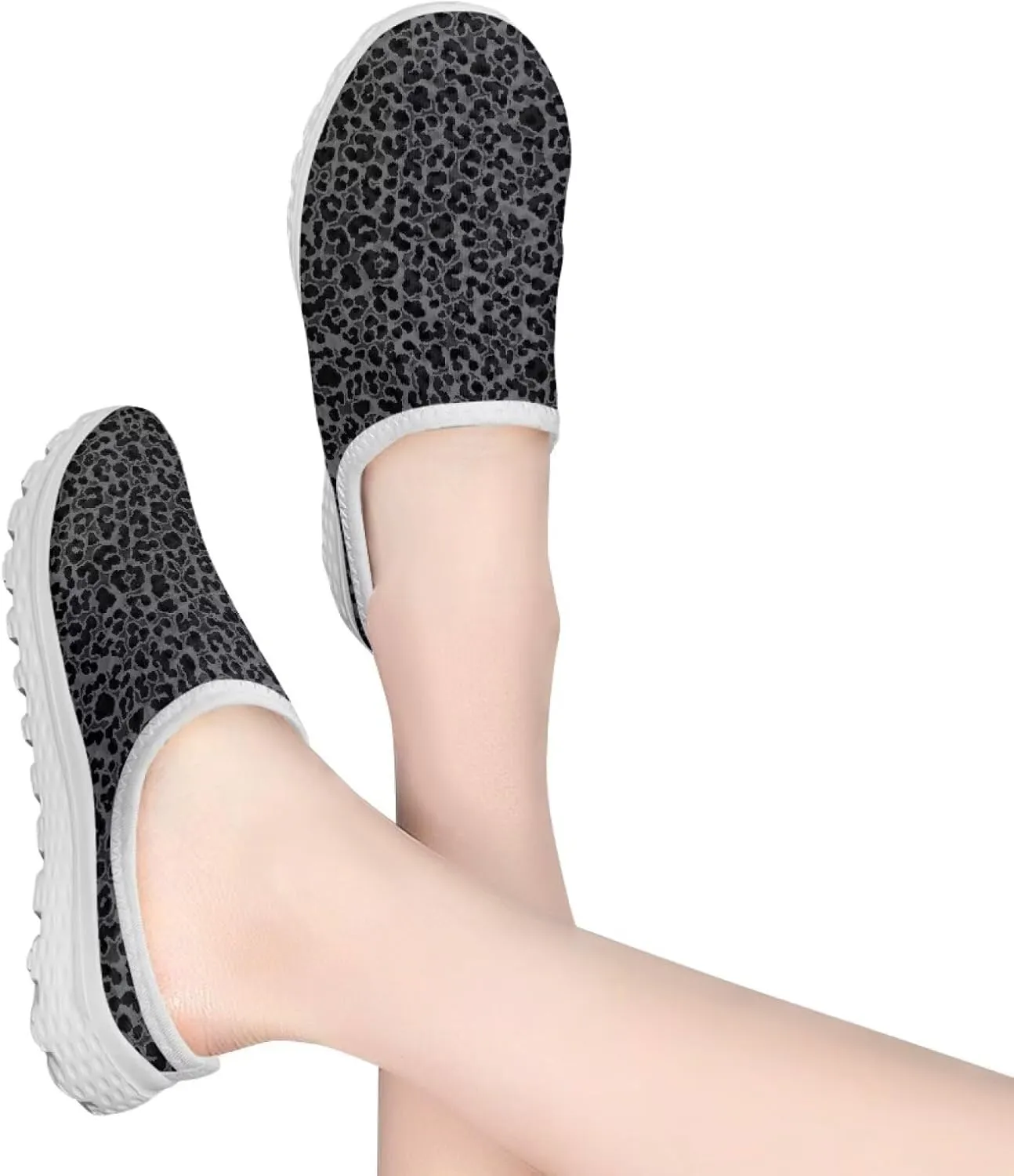 UNICEU Women Mules Shoes Slip On Open Back Mesh Sneakers Non Slip Backless Breathable House Slippers for Running Walking