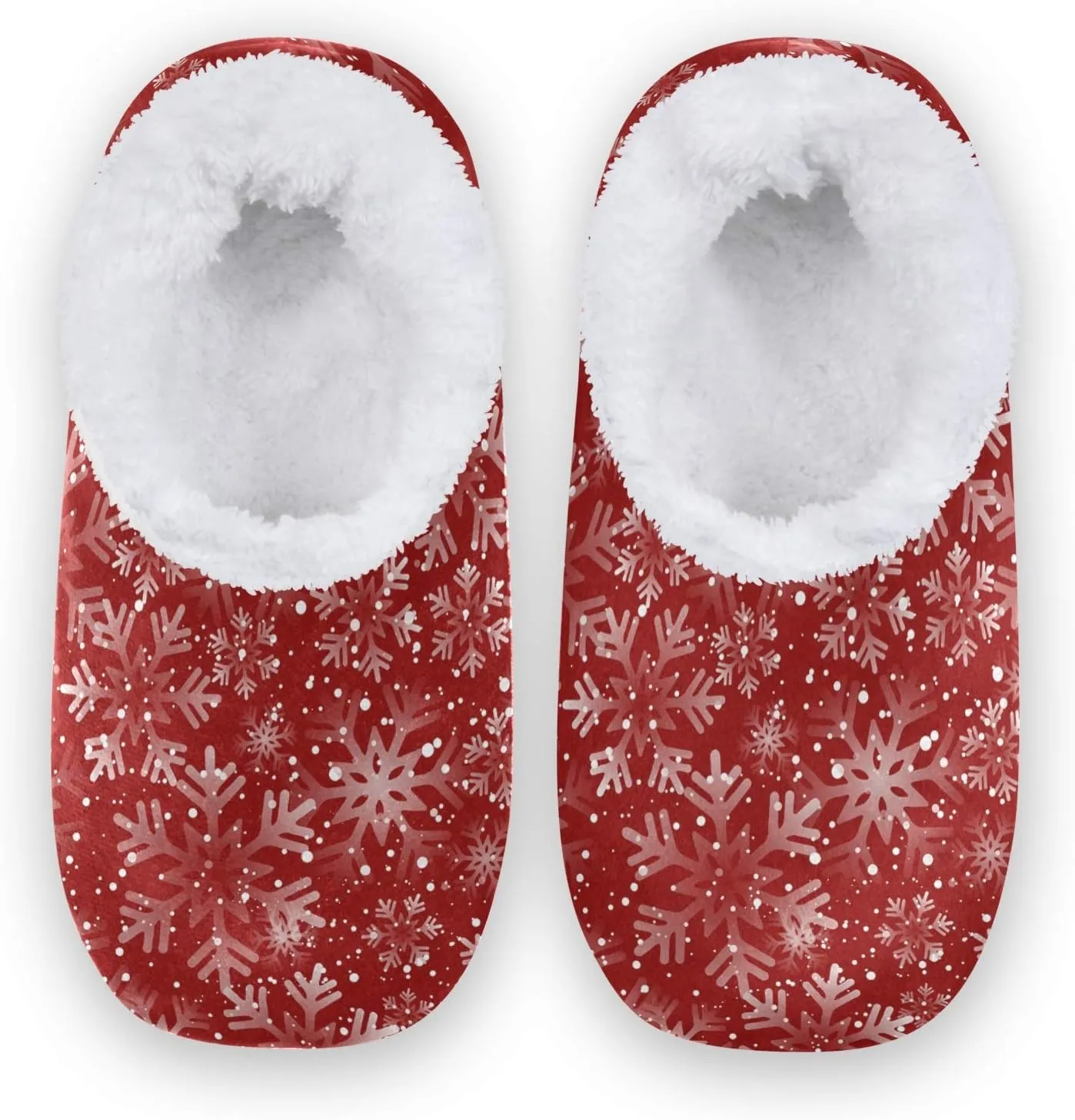Unisex Fuzzy House Slippers Memory Foam Warm Slip Shoes Fur Lining M-XXL