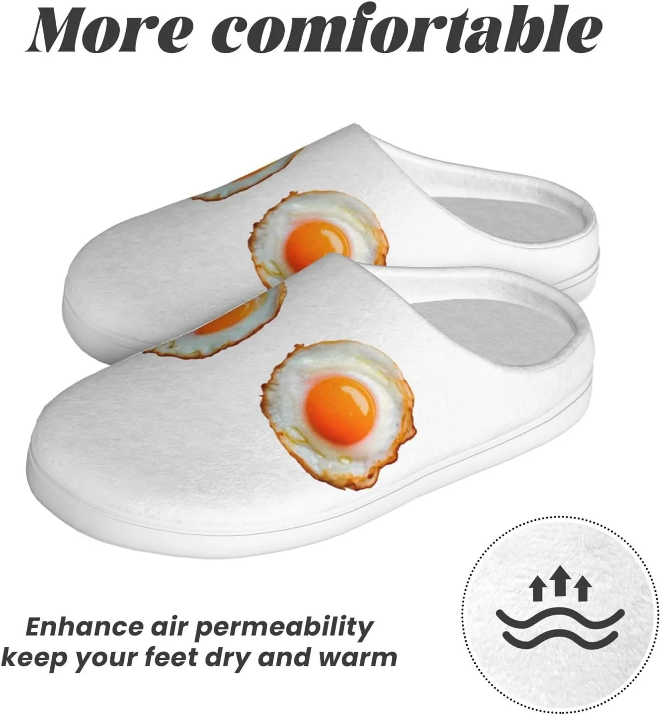 Unisex Warm Slippers Non-Slip Winter Fluffy Slippers Slip-On Plush Slippers Bedroom Slippers House Shoes For Men Women