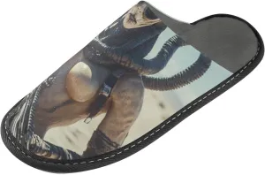 Unisex Womens Mens Zombie Skull House Slippers Comfy Warm Plush Slip-On Felt Cozy Memory Home Slippers Indoor Outdoor Fall Winter Home Shoes