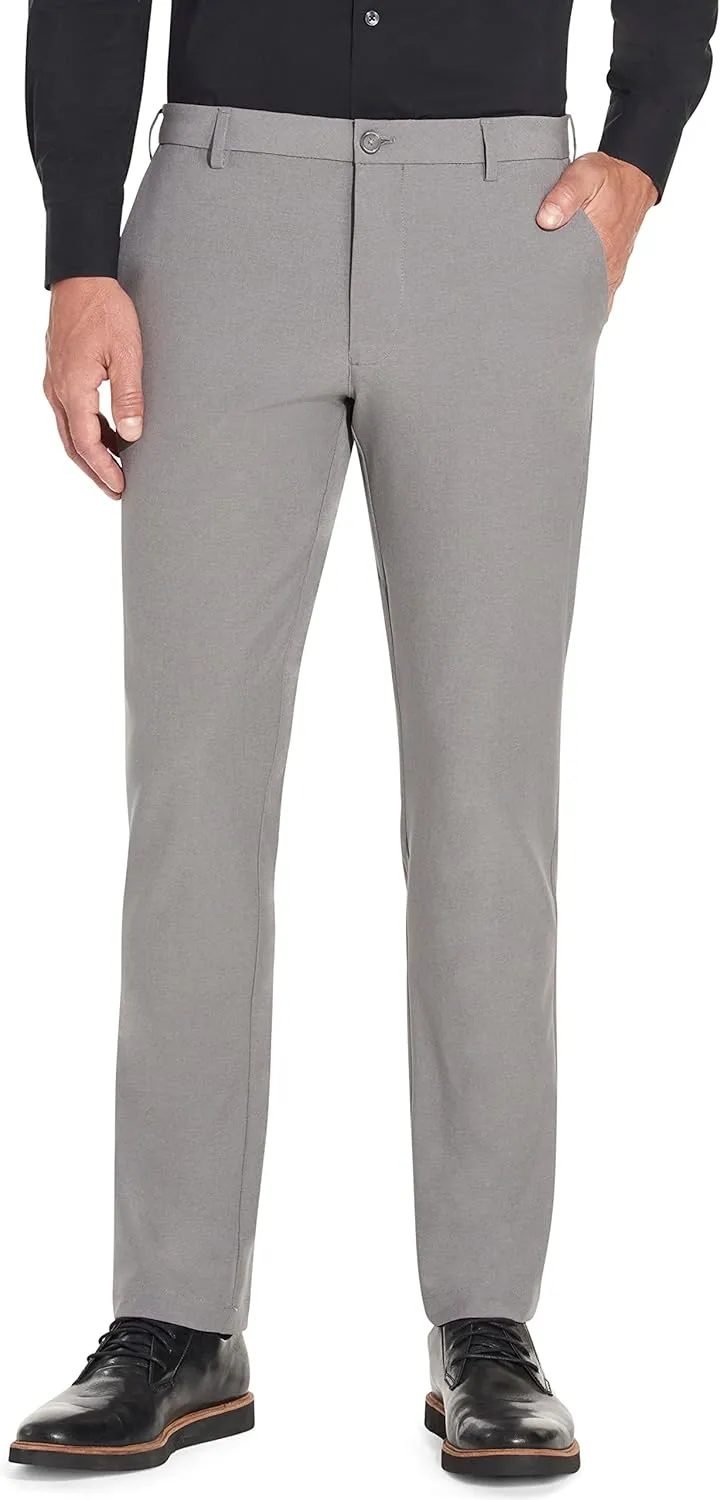 Van Heusen Men's Slim Fit Flex Flat Front Pant