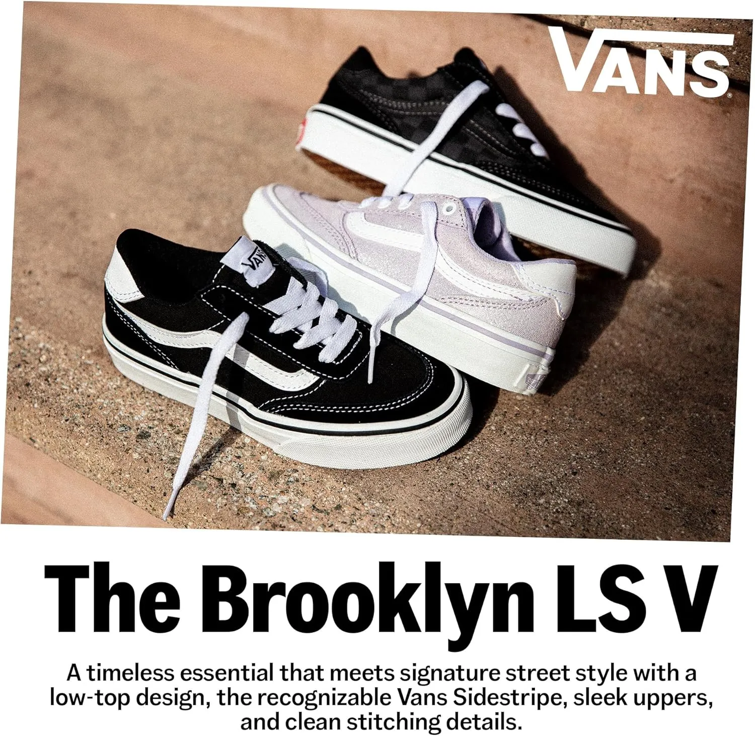 Vans Kids' Brooklyn LS Shoe