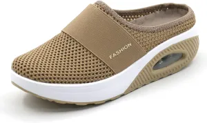 VARSKARC Women's Summer Spring Breathable Slip-on Leisure Sneakers Outdoor Slippers