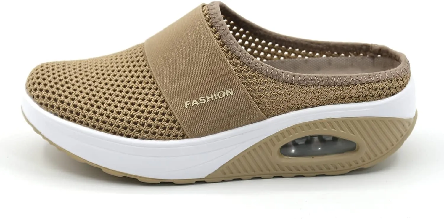 VARSKARC Women's Summer Spring Breathable Slip-on Leisure Sneakers Outdoor Slippers