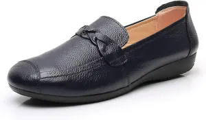 VenusCelia Women's Braid Dance Flat Shoe