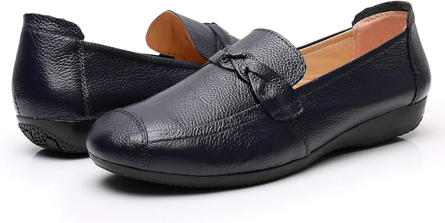 VenusCelia Women's Braid Dance Flat Shoe