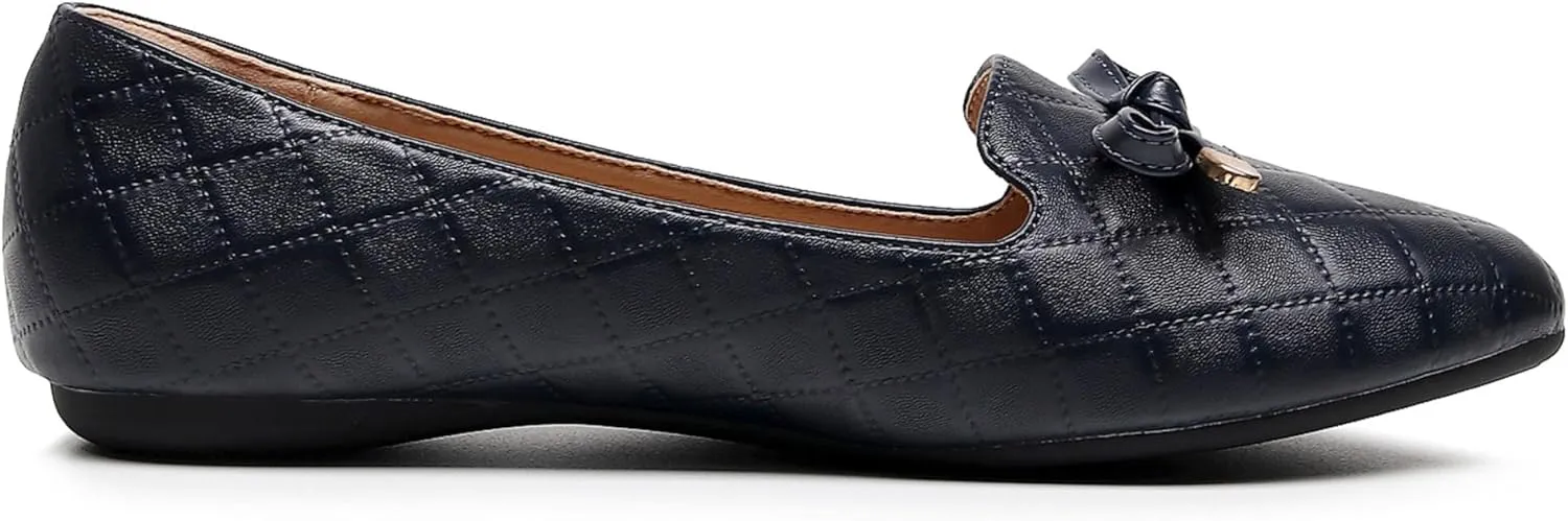VenusCelia Women's Serenity Bow Flat Shoe