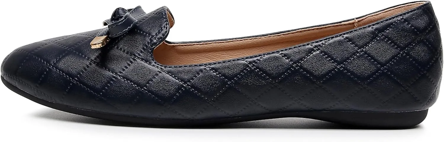 VenusCelia Women's Serenity Bow Flat Shoe