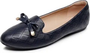 VenusCelia Women's Serenity Bow Flat Shoe