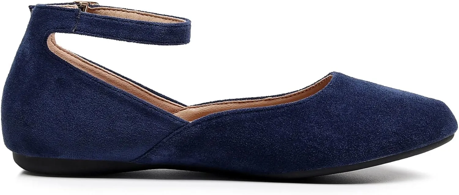 VenusCelia Women's Serenity Strap Flats Shoe
