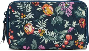 Vera Bradley Cotton Deluxe Travel Wallet with RFID Protection