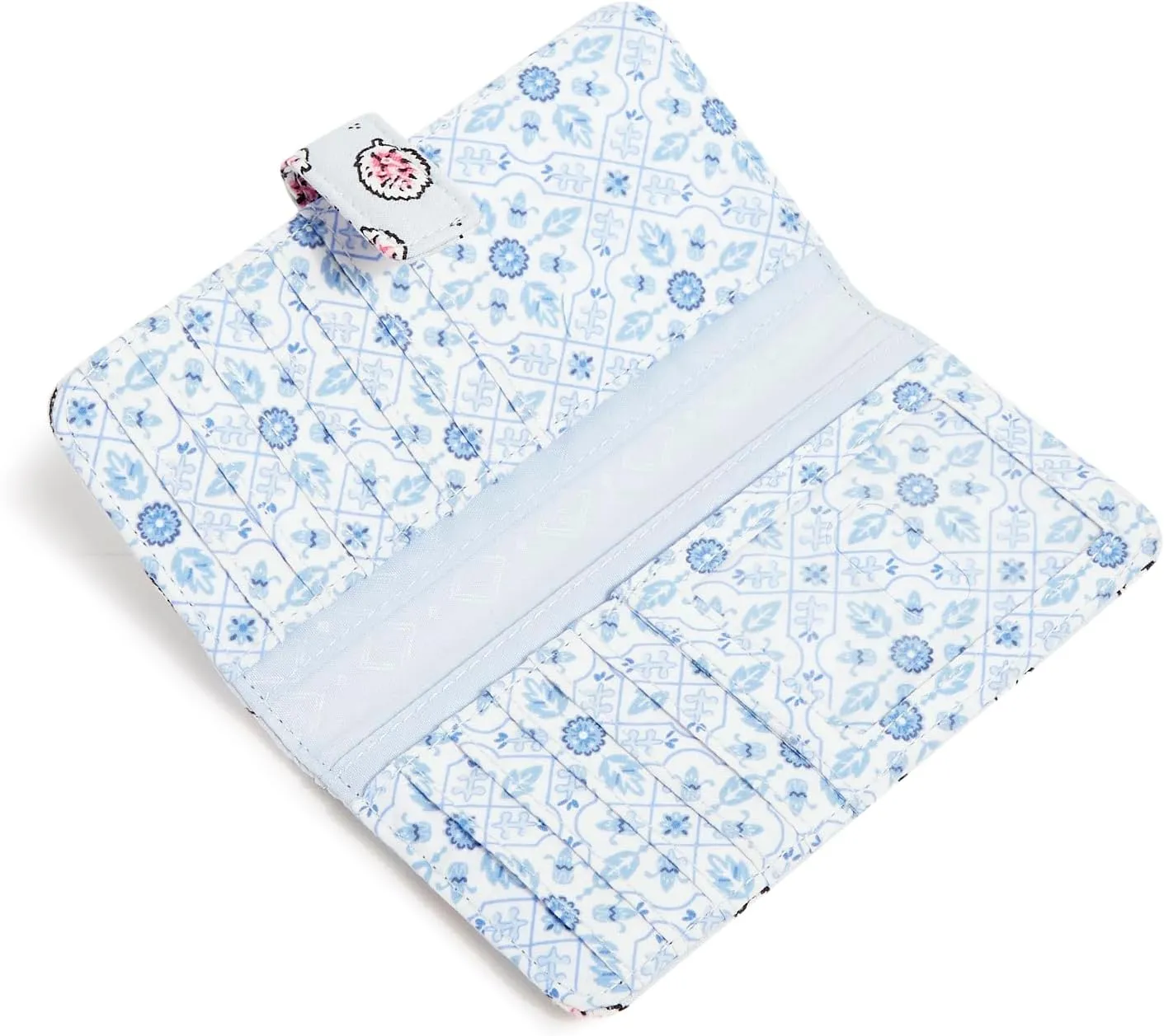 Vera Bradley Cotton Finley Wallet with RFID Protection, Magnifique Leaf