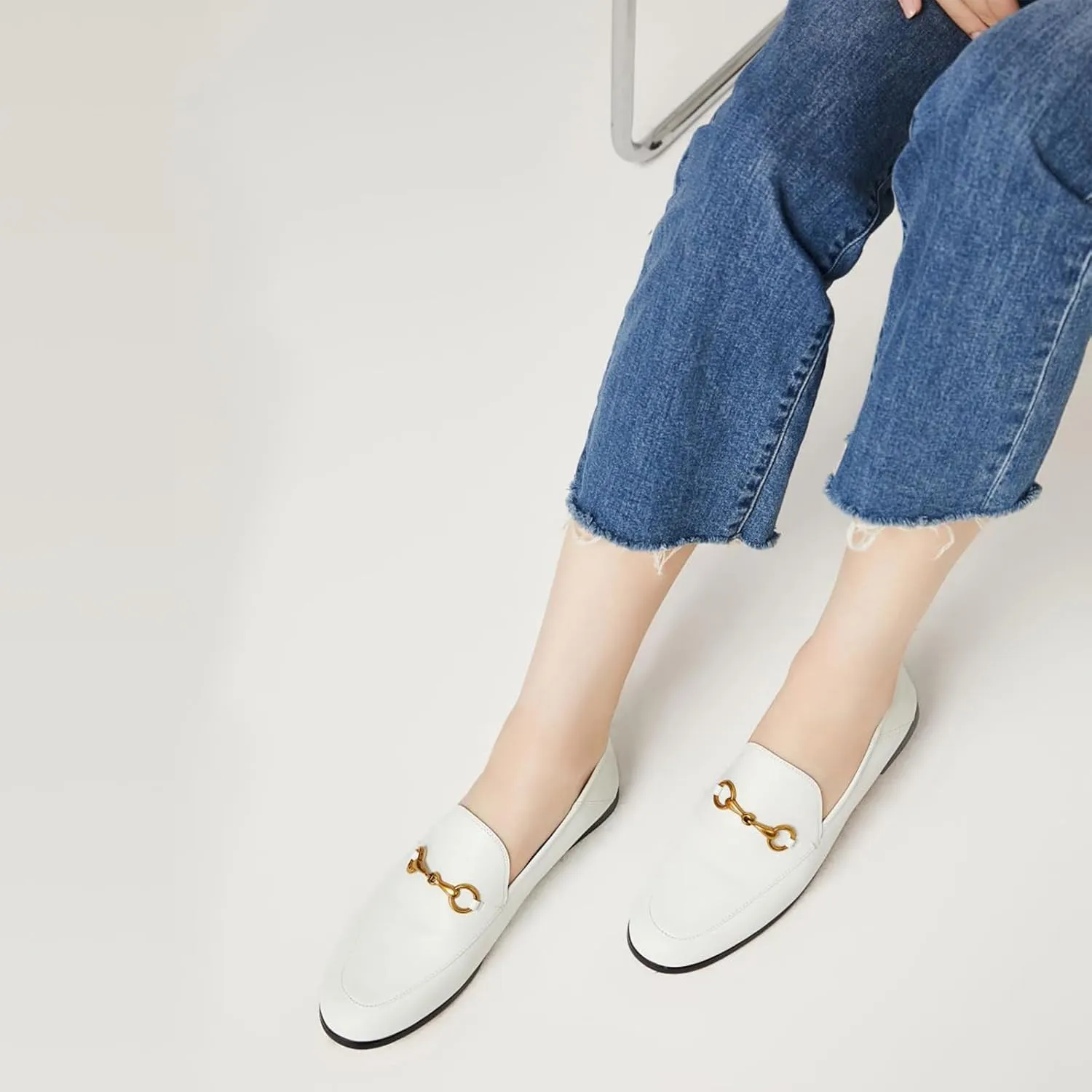Vertundy Loafers for Women Low Heel Flats Loafers Mules