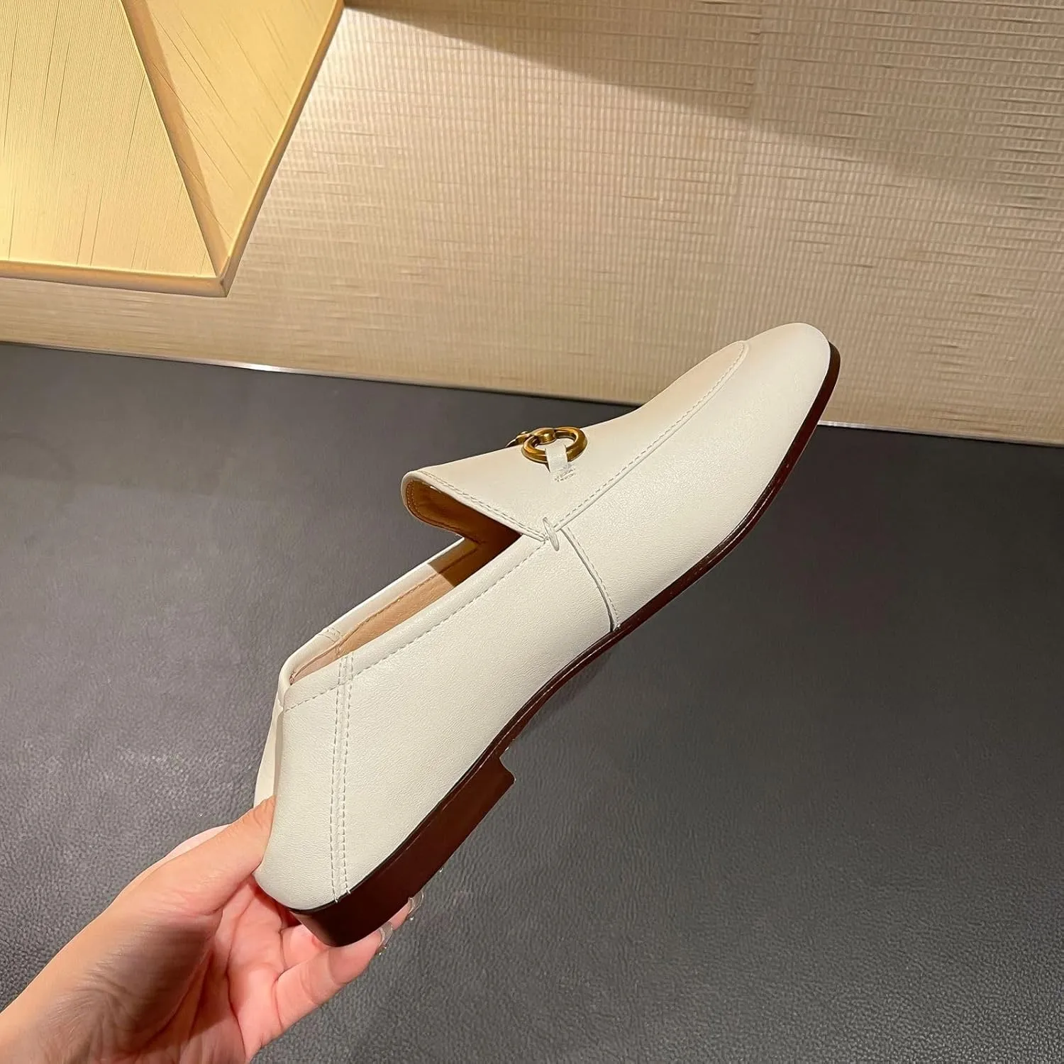Vertundy Loafers for Women Low Heel Flats Loafers Mules