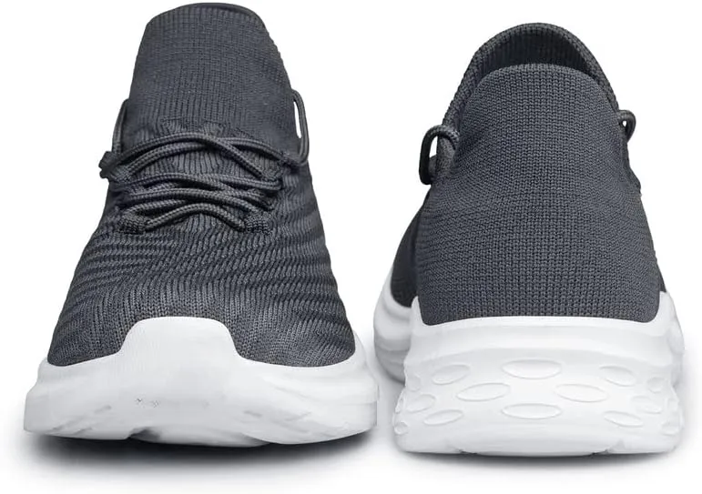 vibdiv Mens Fashion Slip On Walking Shoes - Lightweight Breathable Casual Mesh Non Slip Running Shoes Comfortable Sneakers for Men