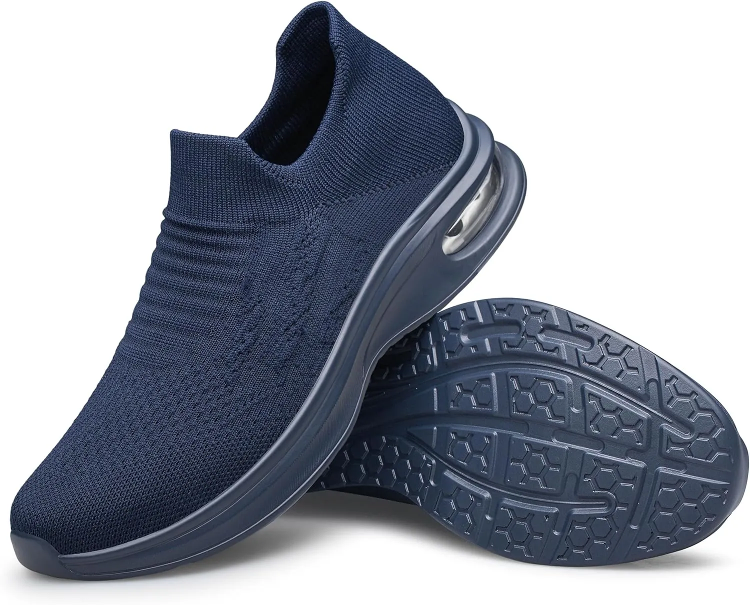 Vidbiv Slip on Shoes for Men, Casual Walking Lightweight Loafers, Breathable Men’s Shoes, Comfortable Hands Free Slip-on Shoes for Work, Traveling