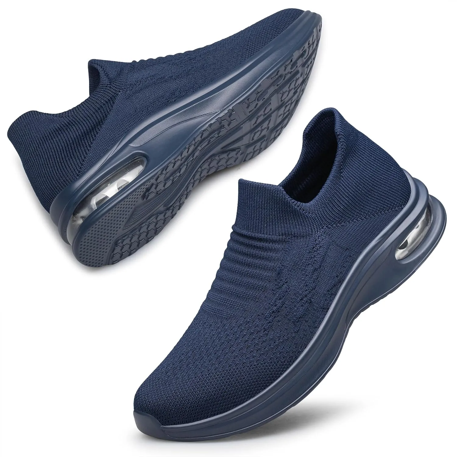 Vidbiv Slip on Shoes for Men, Casual Walking Lightweight Loafers, Breathable Men’s Shoes, Comfortable Hands Free Slip-on Shoes for Work, Traveling