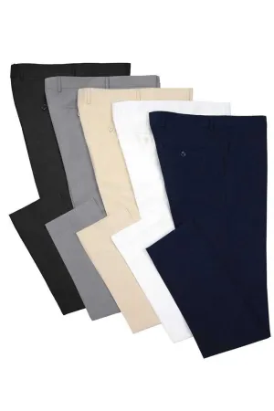 Vinci Men's Wool Feel Ultra Slim Fit Dress Pants [5 Colors]