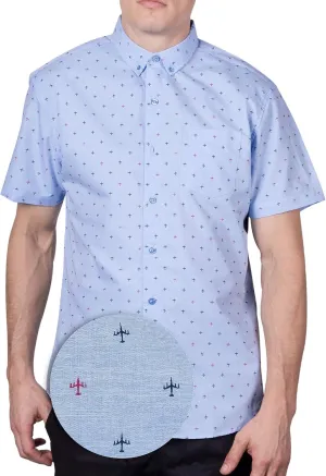 Visive Mens Short Sleeve Button Down Printed Shirts - Over 45 Novelty Prints Sizes S - 4XL