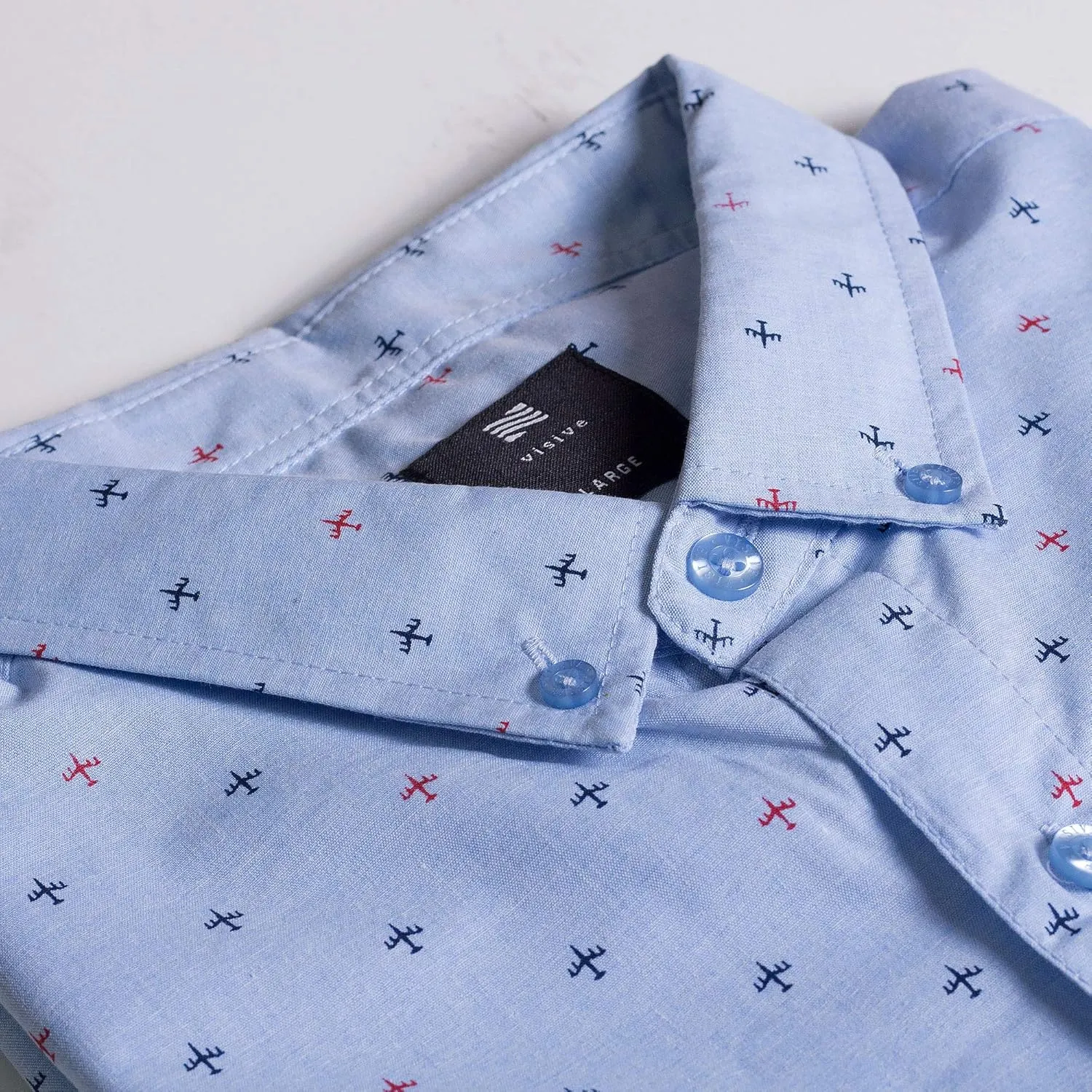 Visive Mens Short Sleeve Button Down Printed Shirts - Over 45 Novelty Prints Sizes S - 4XL