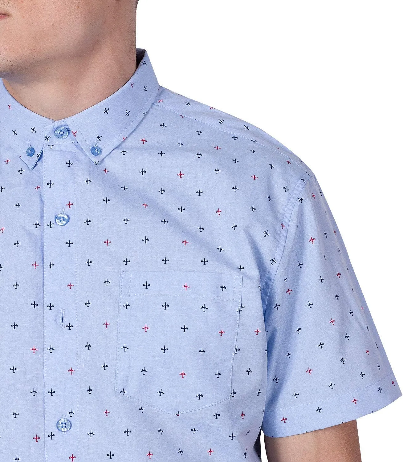 Visive Mens Short Sleeve Button Down Printed Shirts - Over 45 Novelty Prints Sizes S - 4XL