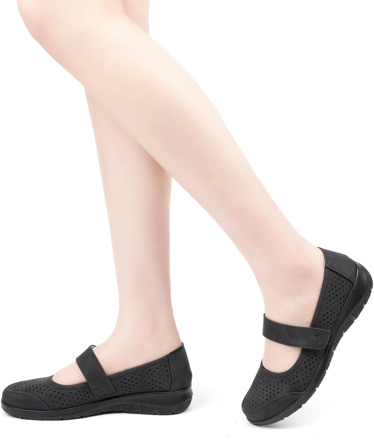VJH confort Mary Jane Flats Orthopedic Shoes Women's,Breathable Slip-On Light Weight Comfort Orthotic Casual Walking Shoes
