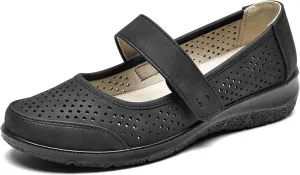 VJH confort Mary Jane Flats Orthopedic Shoes Women's,Breathable Slip-On Light Weight Comfort Orthotic Casual Walking Shoes