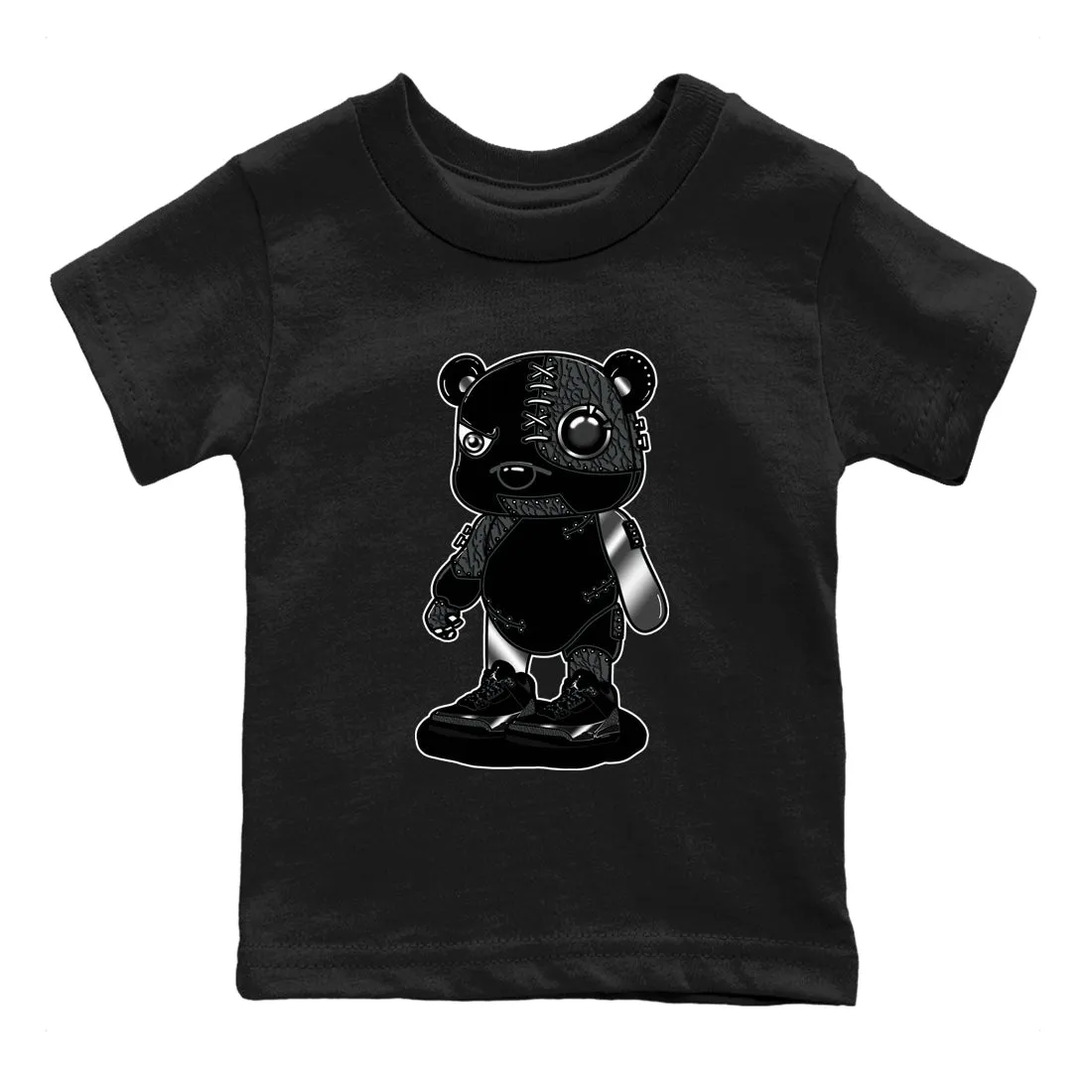 Voice-activated Tees Black User-friendly Air Cat Cyborg 3 SNRT Sneaker - Kids Jordan Bear