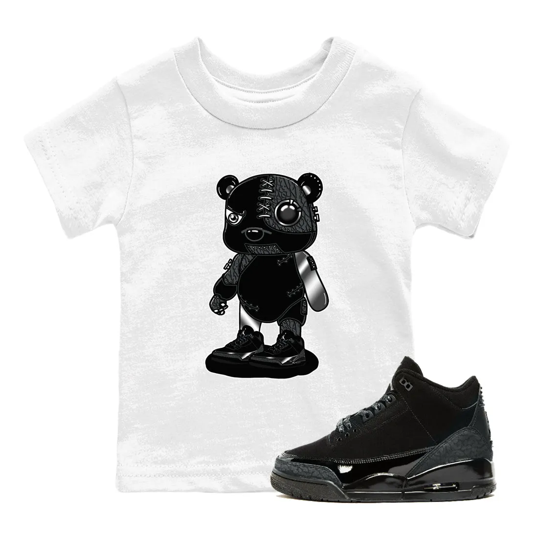 Voice-activated Tees Black User-friendly Air Cat Cyborg 3 SNRT Sneaker - Kids Jordan Bear