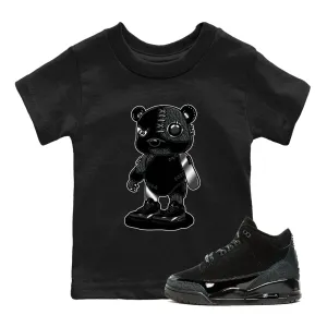 Voice-activated Tees Black User-friendly Air Cat Cyborg 3 SNRT Sneaker - Kids Jordan Bear